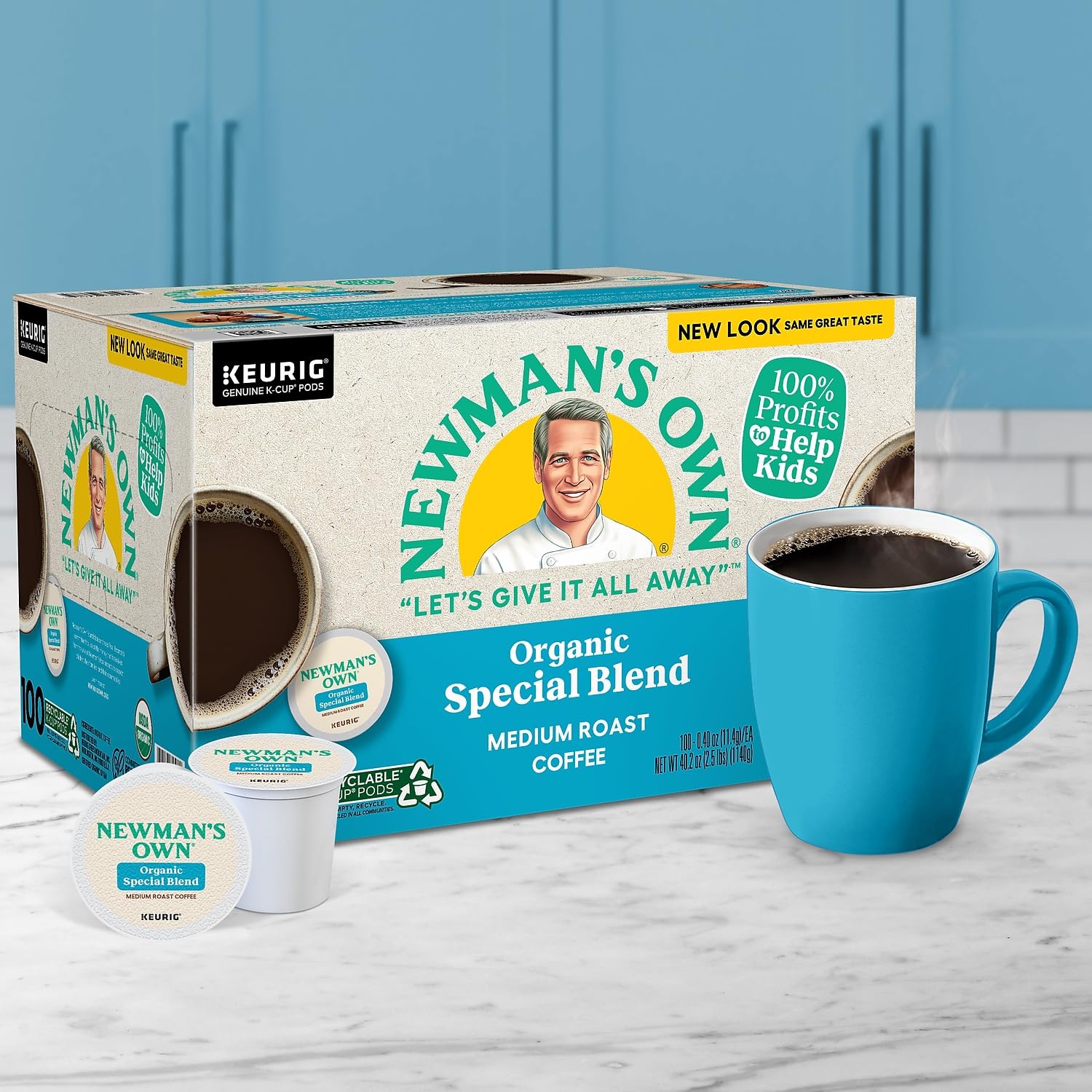 Newman's Own Special Extra Bold Blend Coffee Single-Serve K-Cups, Medium Roast, 100 Count (Packaging May Vary)
