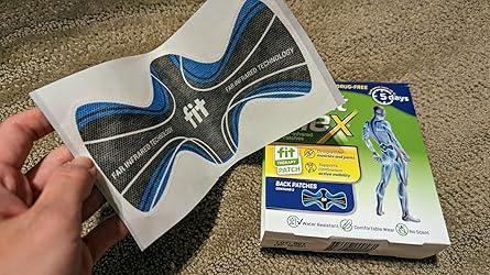JointFlex FIT Therapy Far Infrared Universal Patch, Supports Continuous Active Mobility For Muscles Joints Up To 5 Days Patch Water Resistant Non Heating Drug Free 9 Ct 3 Rectangular 6 Round