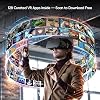 DESTEK V5 VR Headset for Phone, 110°FOV HD Anti-Blue Lenses Eye Protection Virtual Reality Headset, VR Glasses for iPhone Samsung Android (Black)