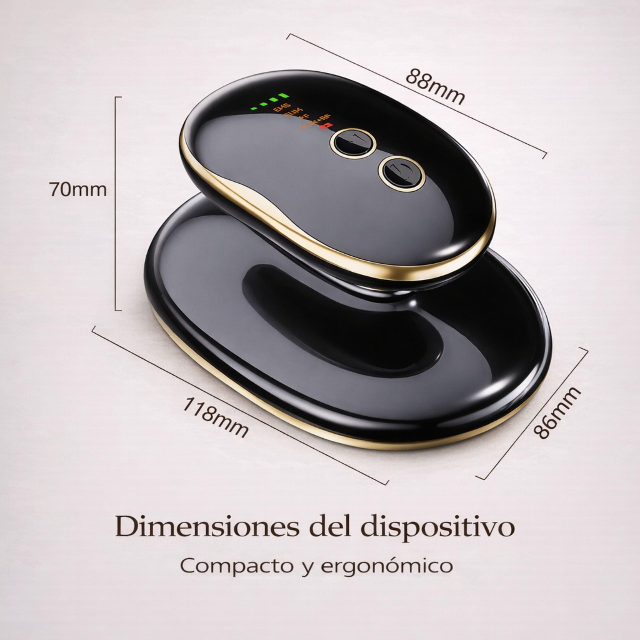 Radiofrecuencia Corporal y Masajeador Anticelulitico Reductor Potente 2026- EMS Electroestimulador Muscular - Luces LED - Tratamiento Anticelulitis y Flacidez para Abdomen,Brazos,Glúteos y Piernas