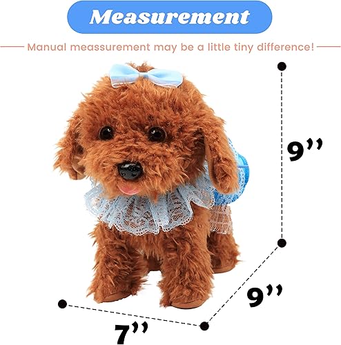 Miniatura 2 de Hopearl Walking Cat - Juguete electrónico interactivo para mascotas que canta, correa de control remoto, gatito musical animado, Miaow, meneando la