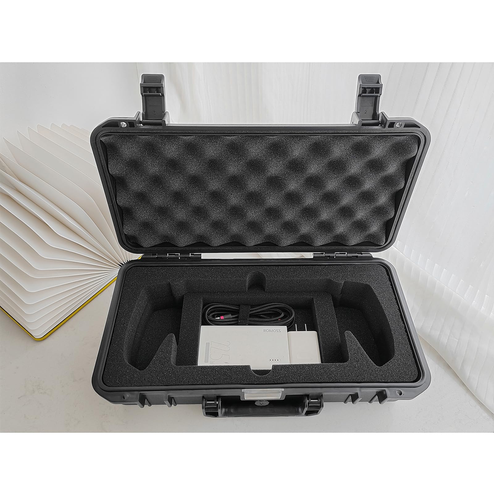 JYGamhanbil Custodia Rigida Borsa Impermeabile per PS5 Portal Remote Player | Grande Capacità Trasporto Borsa Copertura Portaoggetti per Playstation PS5 Portal Remote Dock,Caricabatterie,Accessori