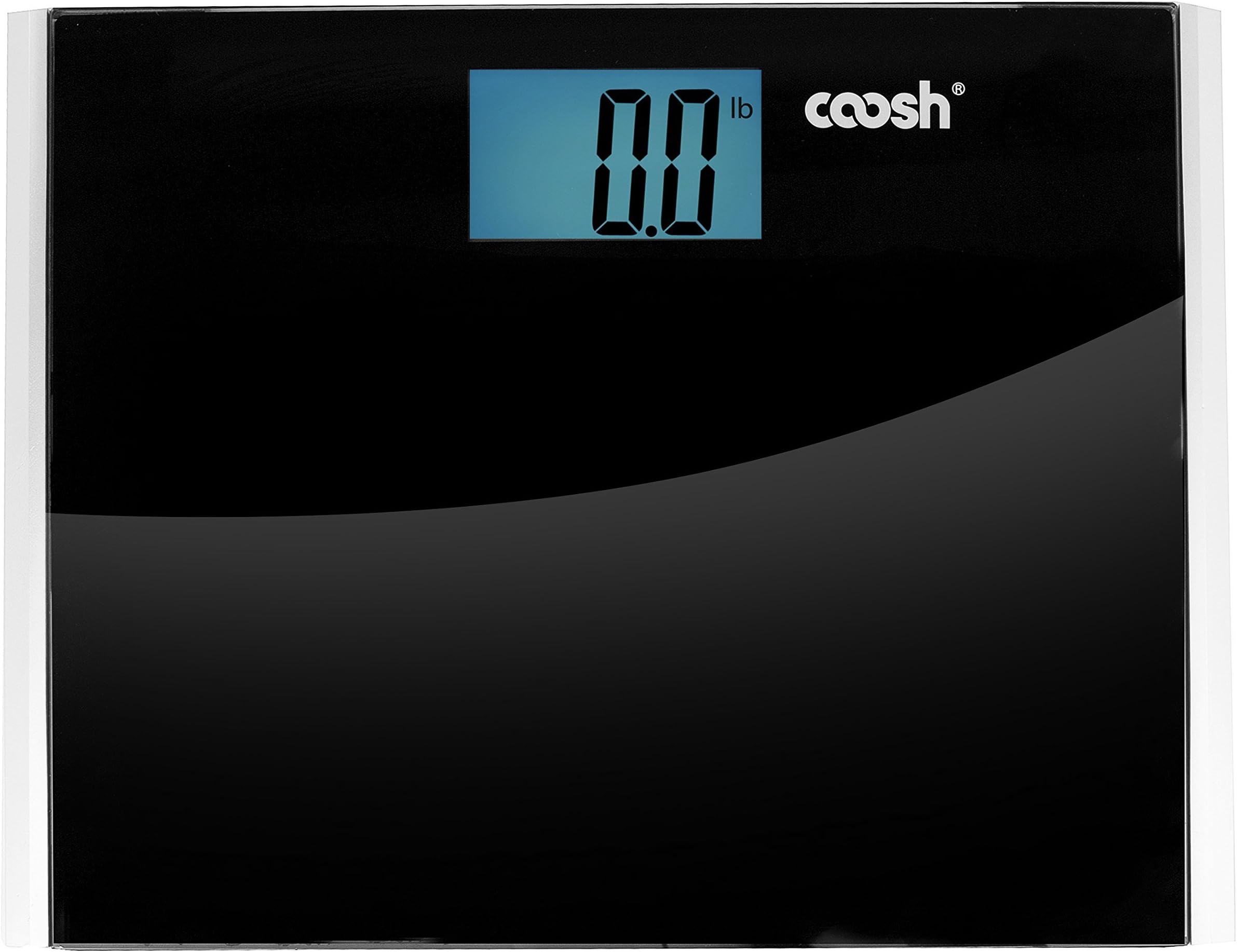 CBS001B Precision Digital Bathroom Scale with Enlarged LCD & Comfort Plus Platform, 440 lb