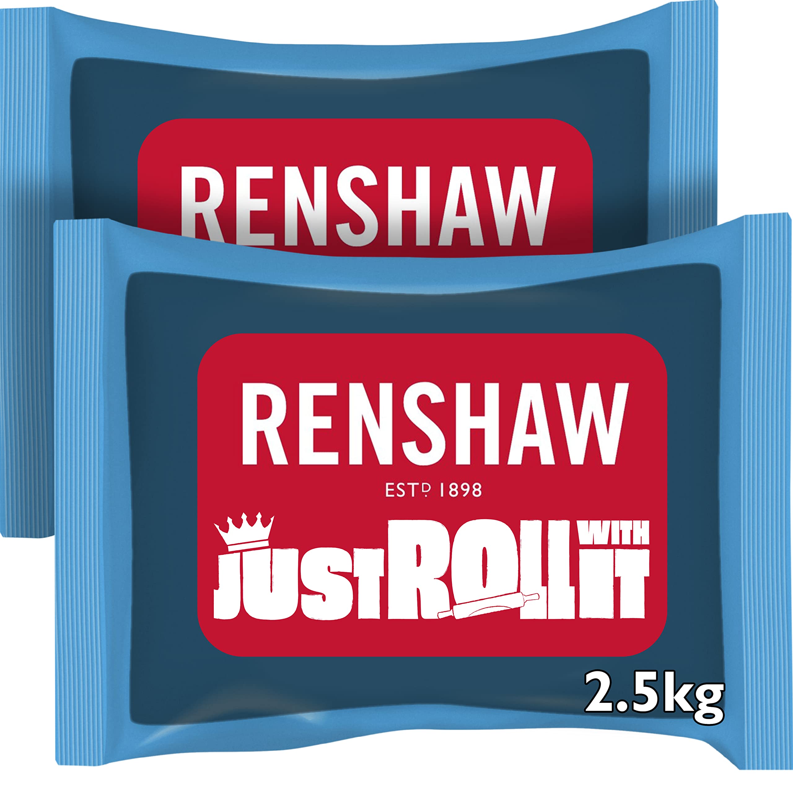 Renshaw Just Roll With It Fondant Icing - Jet Black, 5 kg (Pack of 1)