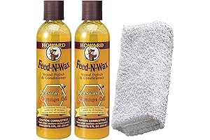 2 Howard Feed-N-Wax Wooden Furniture Polish Kit