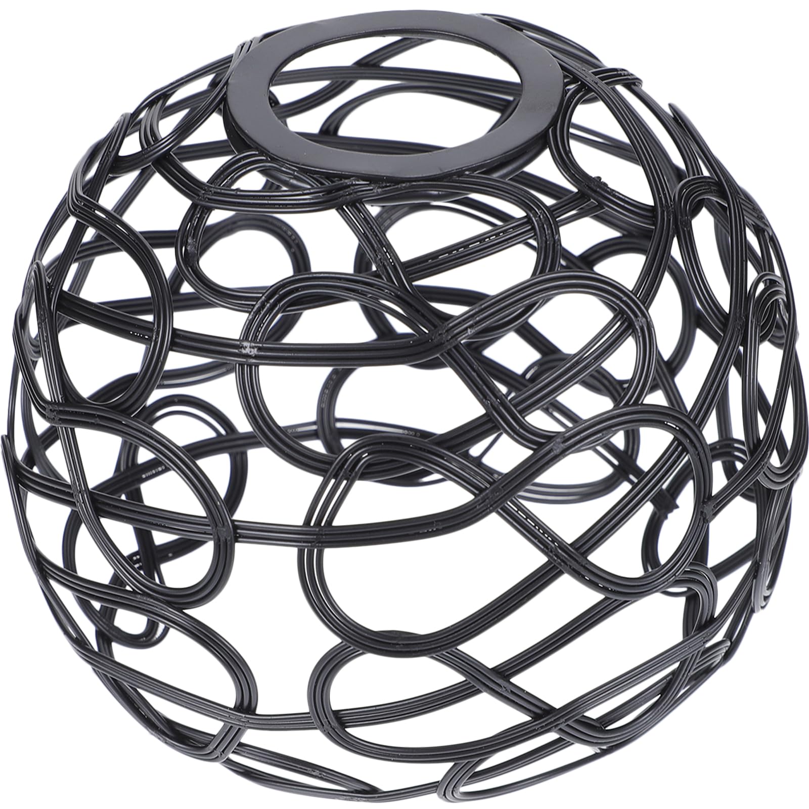 TEHAUX Metal Bulb Guard, Lamp Guard Industrial Vintage Light Cage for Pendant Lights Metal Wire Cage Lamp Guard Iron Chandelier Lamp Shade DIY Light Bulb Cage for Farmhouse Light Fixture