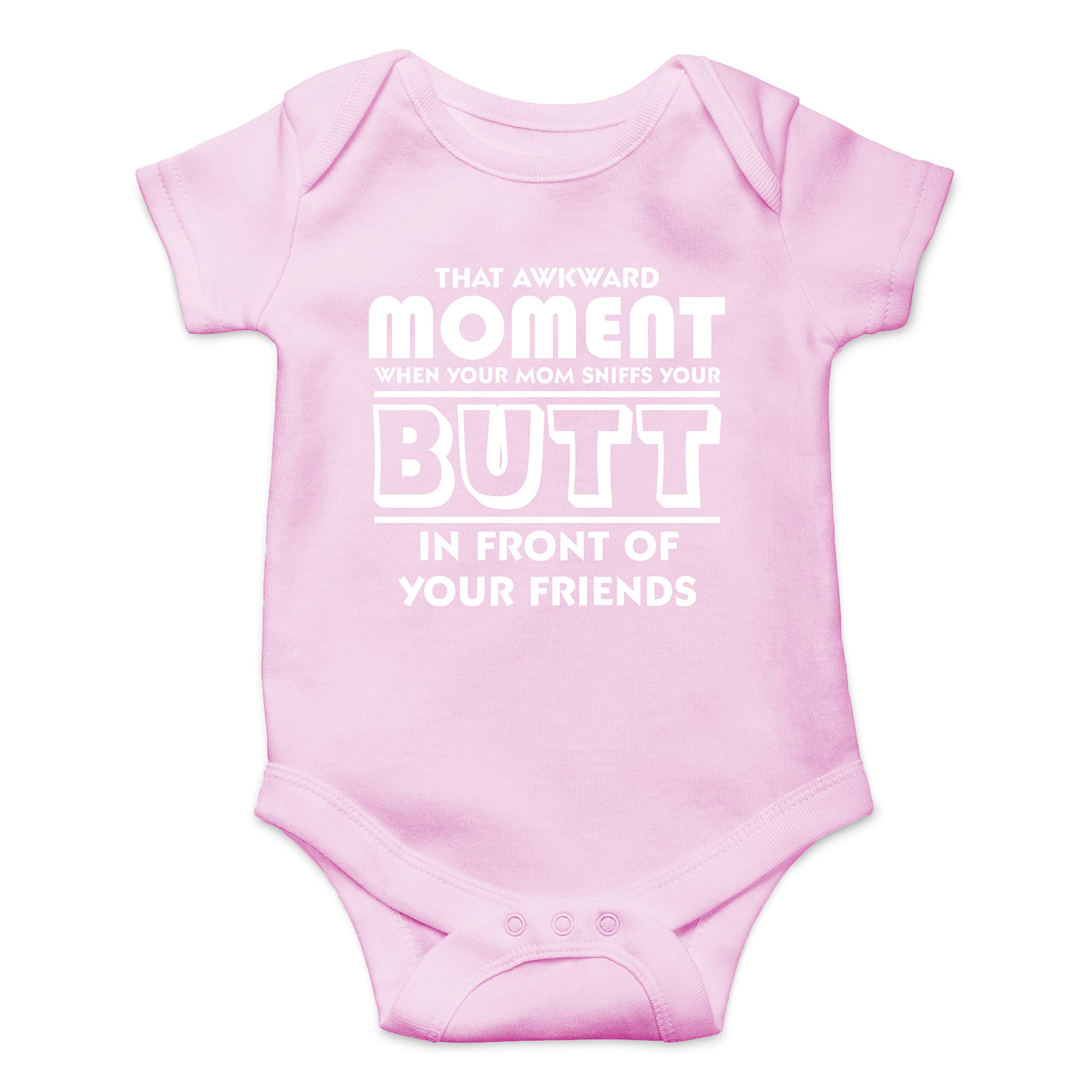 Awkward Moment Your Mom Sniffs Your Butt Funny Cute Infant Creeper, One-Piece Baby Bodysuit