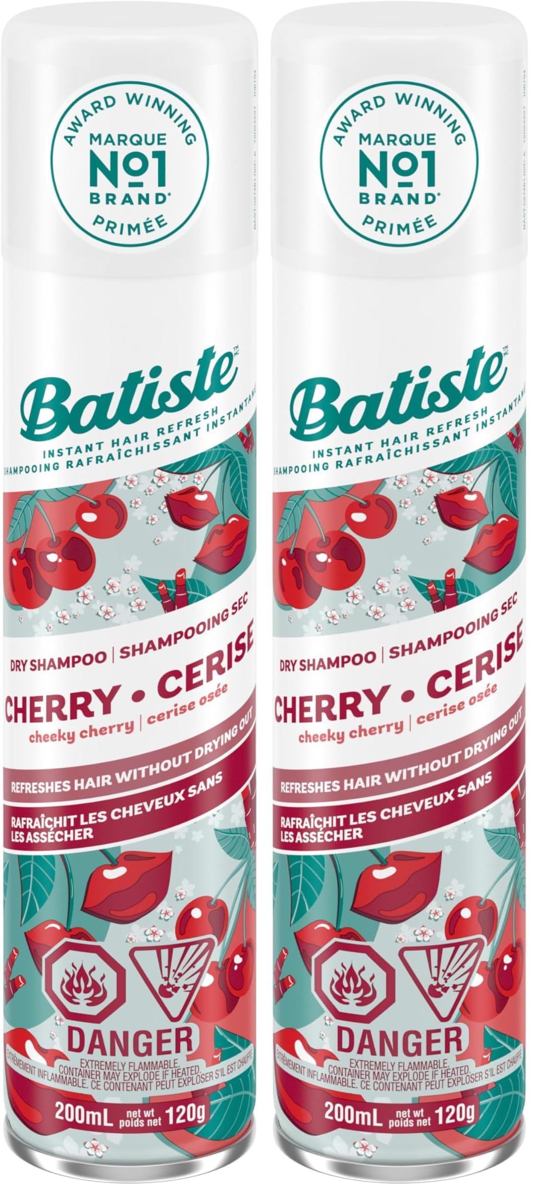 Batiste Cherry Dry Shampoo Champú, Fresh, 200 Mililitros — view 9