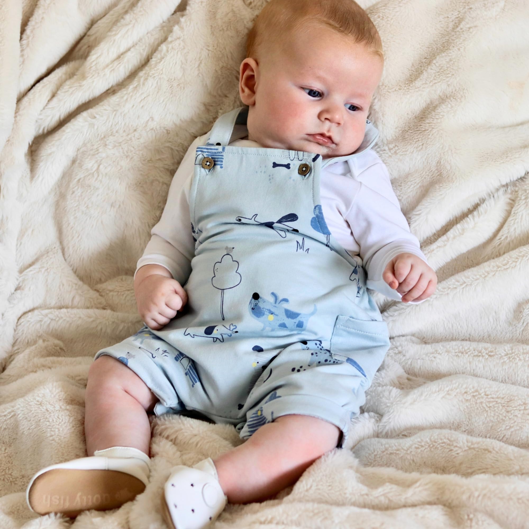 Dotty Fish Chaussures Bébé et Enfant en Cuir Souple – Antidérapantes, Légères et Respirantes, Semelle Souple pour Premiers Pas, Unisexe 0-5 Ans, Marque Britannique - 2