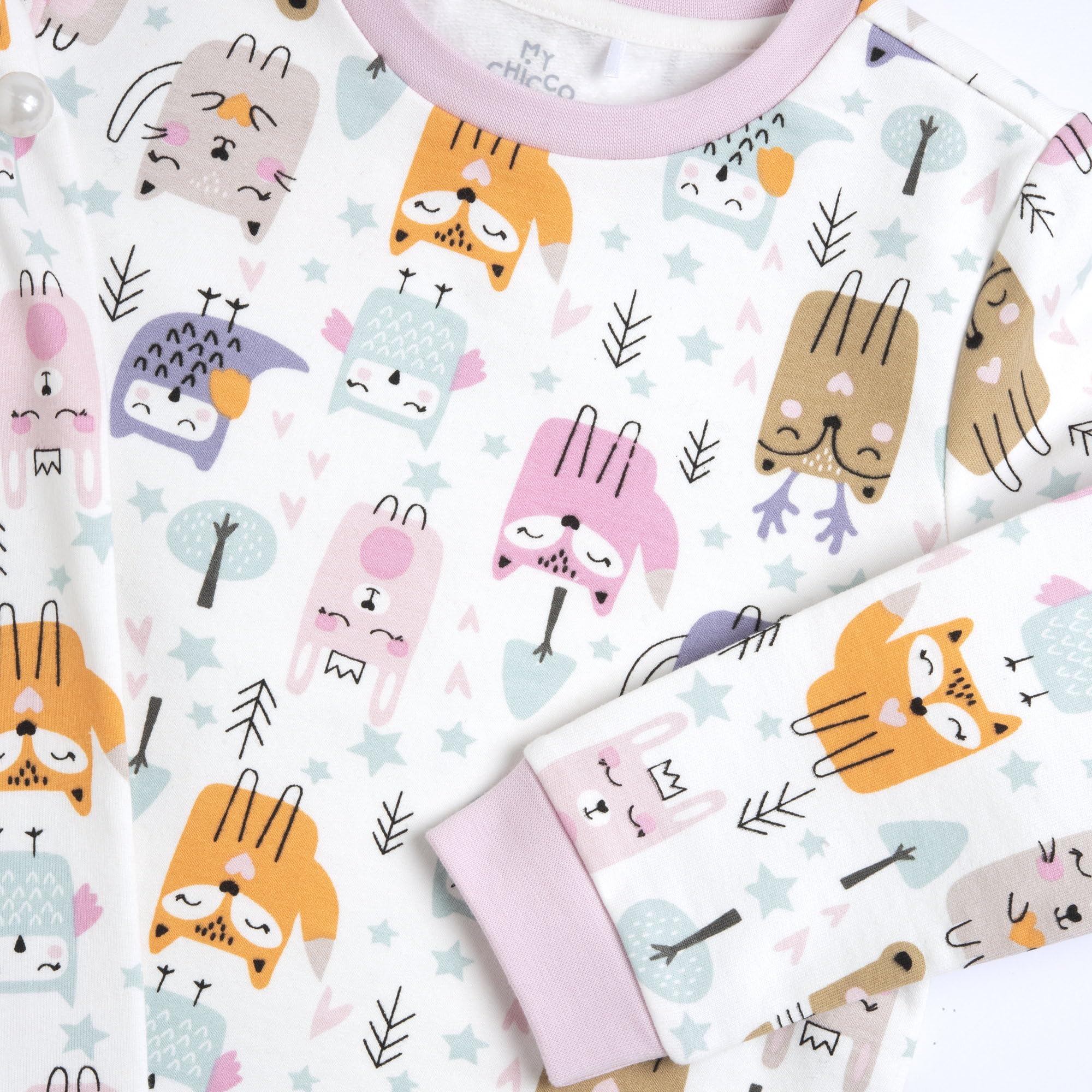 Chicco, Pigiama Bambino/Bambina, Pigiama Lungo, 100% Cotone, Morbido e Comodo, Ideale per Primavera e Autunno, Abbigliamento Bambini e Bambine, Designed in Italy