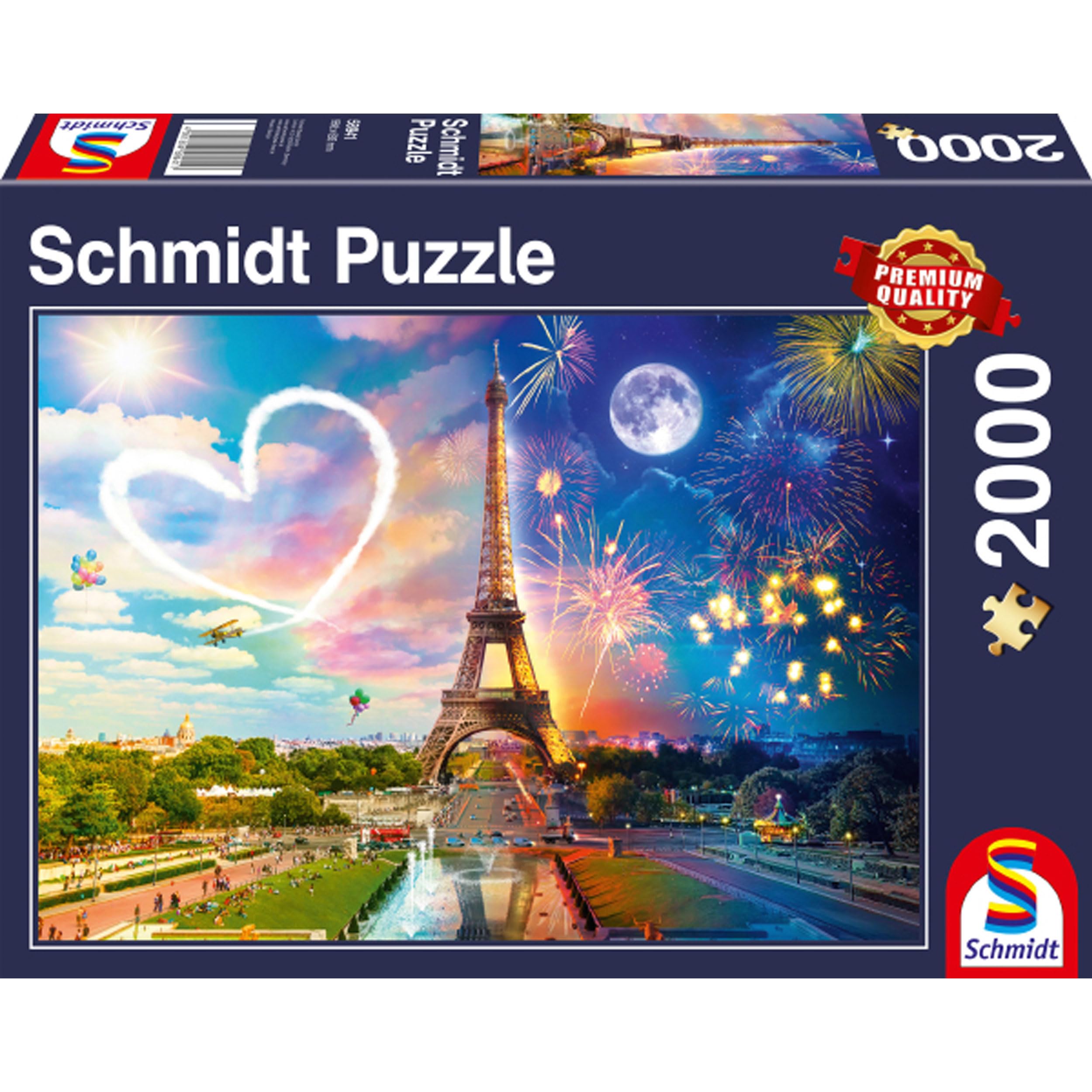 Amazon.com: Paris, Day and Night – 2000 Piece Jigsaw Puzzle by