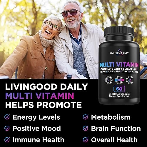 Miniatura 5 de Livingood Daily Paquete de apoyo para la válvula cardíaca - Multivitamínicos/multiminerales más verduras en polvo para un apoyo nutricional completo