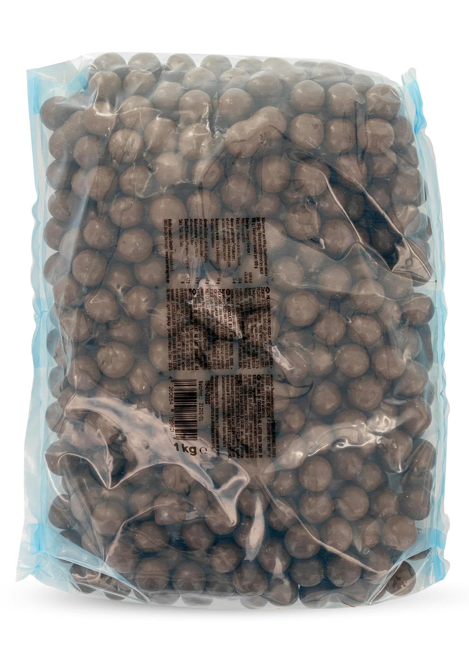 KoRo - Perle di brezel al cioccolato 1 kg - palline di brezel - ricoperte di cioccolato - da condividere