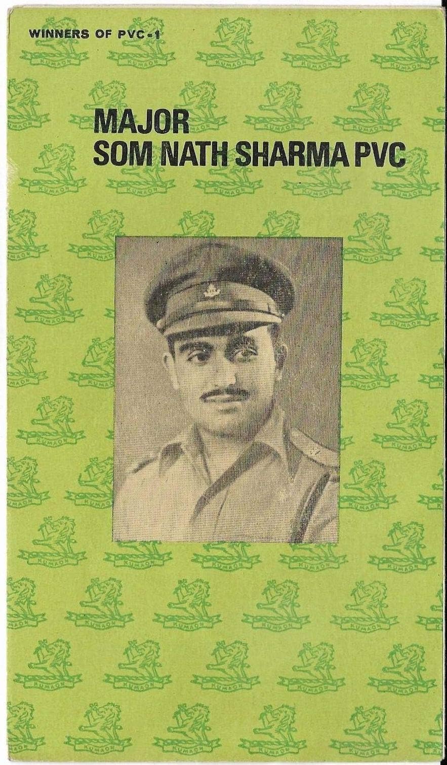 Rare India 1976 4th BN The Kumaon Regiment Major Som Nath Sharma PVC APO Army Folder