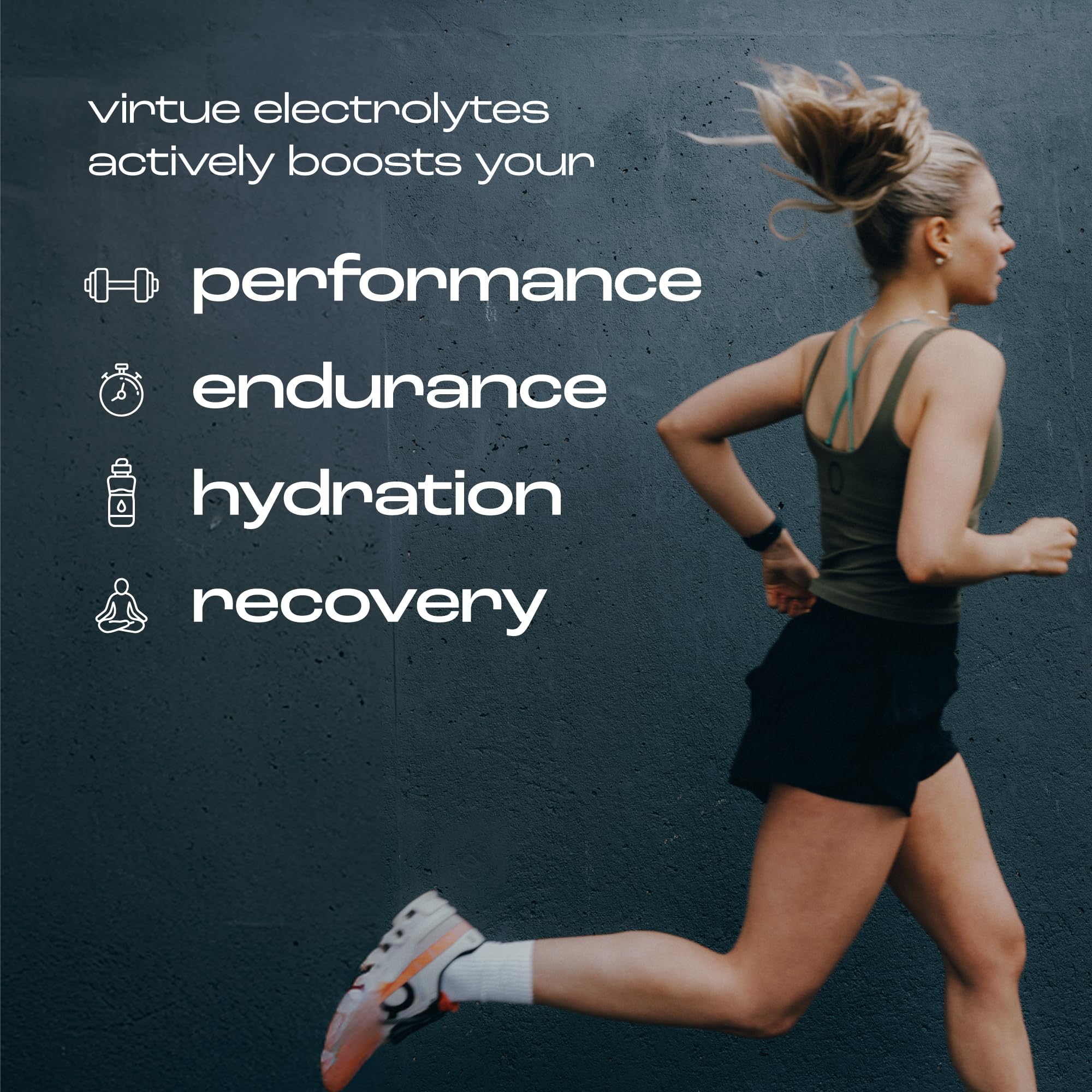 Virtue Electrolytes Sobres de Hidratación - Cero Azúcar | 6 Electrolitos, Sales Hidratantes, Vitamina C (Multipack, Pack Variado)