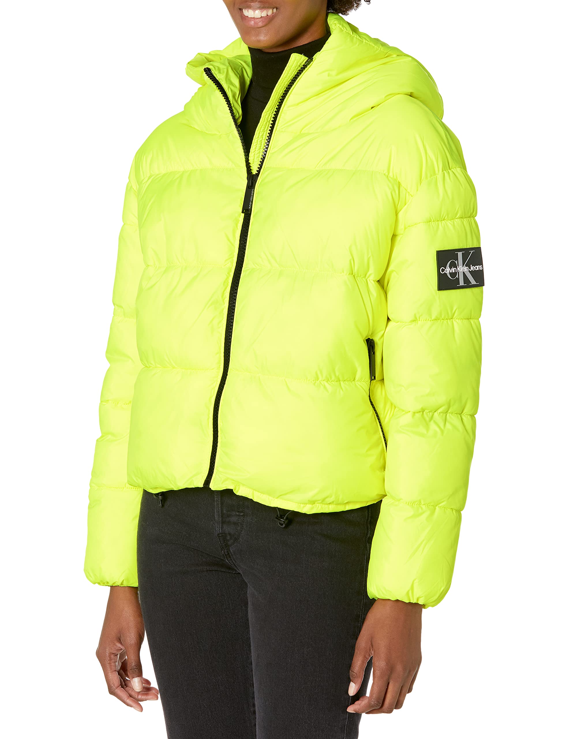 Calvin Klein Jeans Women's Hooded Boxy Puffer Jacket