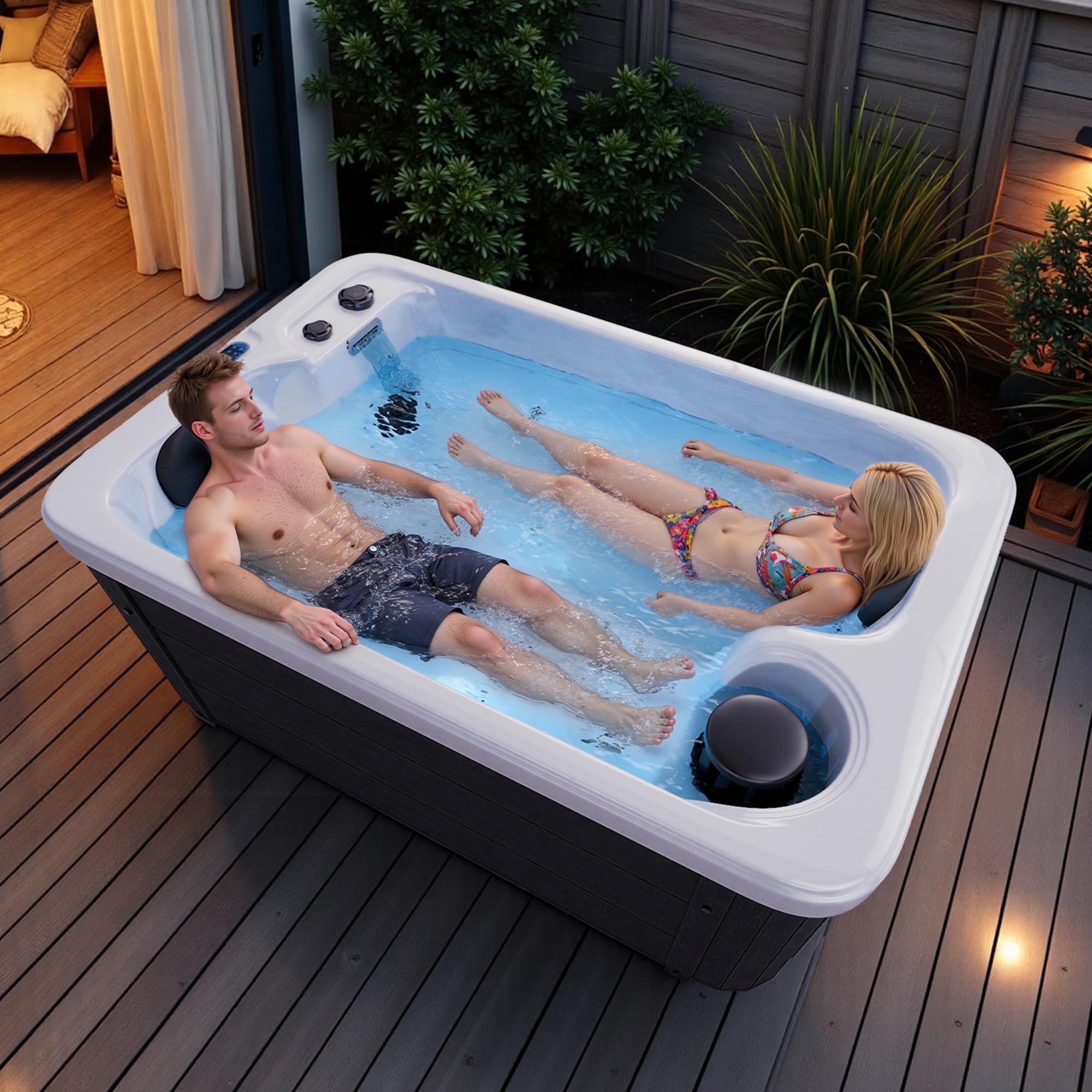 Jocisland 2 Person Outdoor Hot Tub