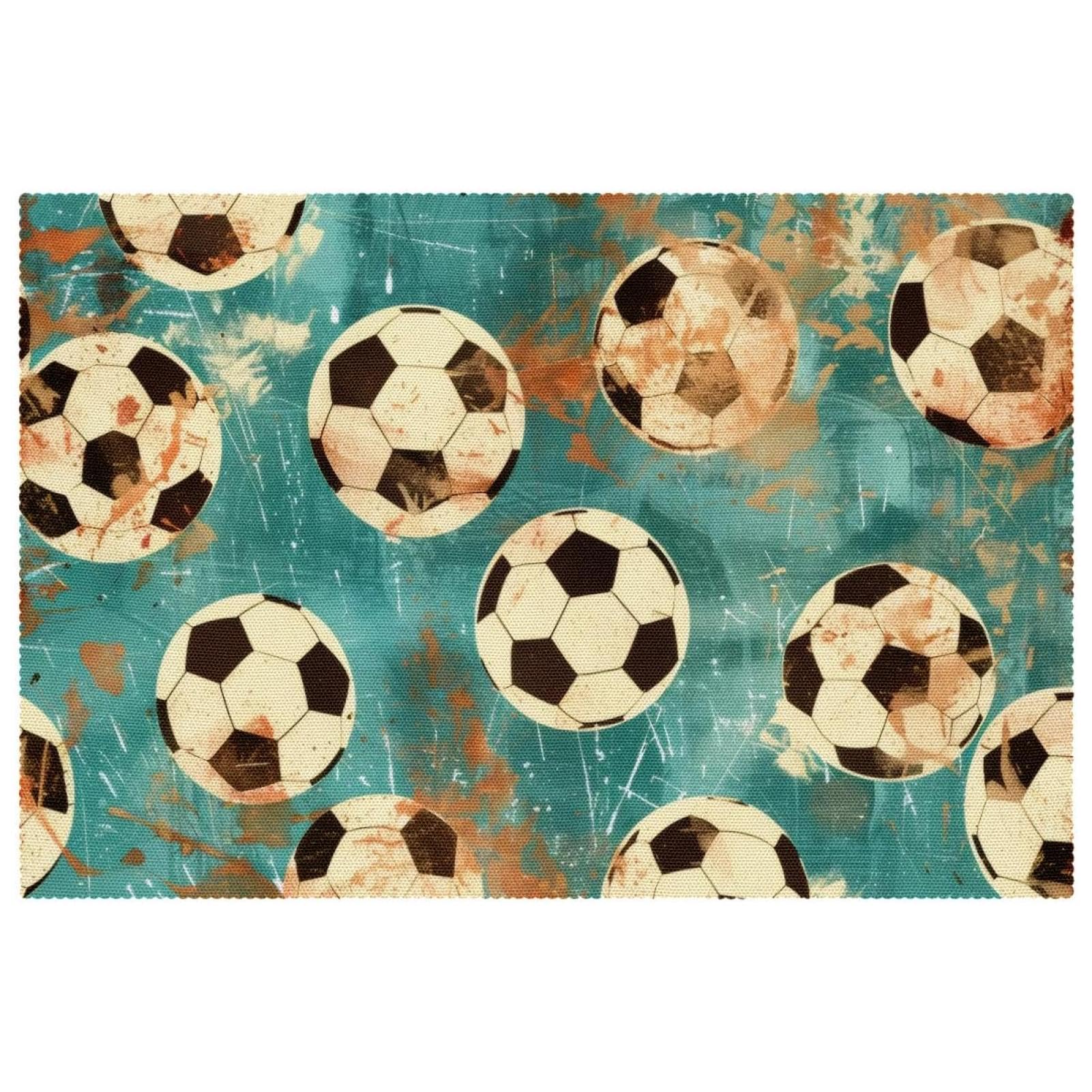 Set de table tissu résistant à la chaleur anti-tache football
