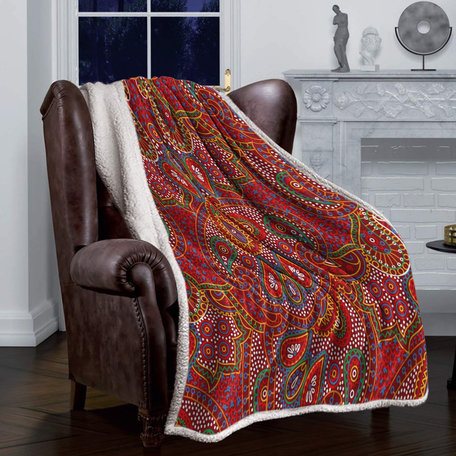 Red patterns texture