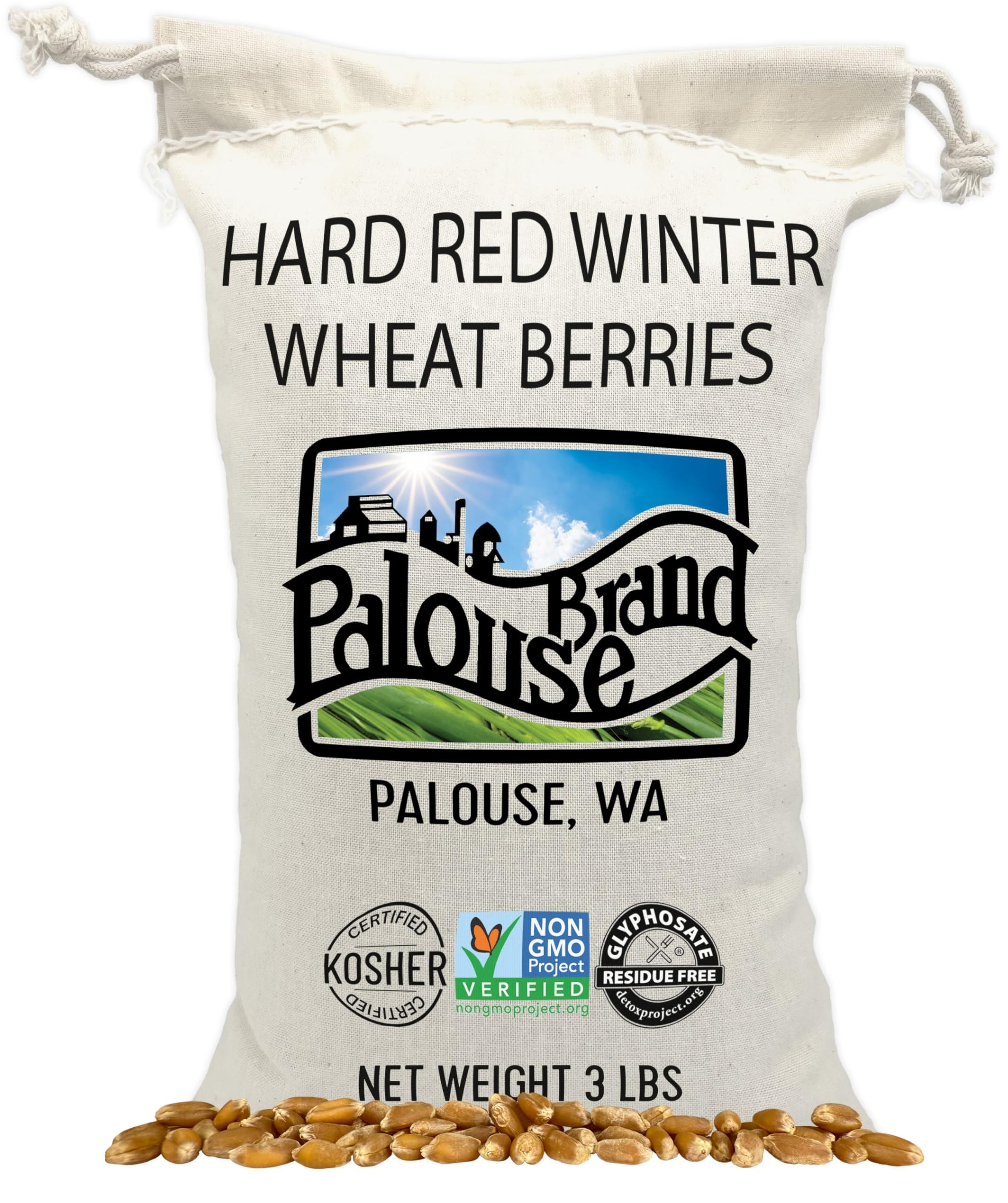 Palouse Brand Certified Glyphosate Residue Free Hard Red Winter - dried grains and rice | Mubboo
