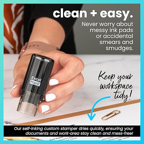 Miniatura 3 de ExcelMark Sello redondo para profesor, buen trabajo (marca de verificación), tinta roja