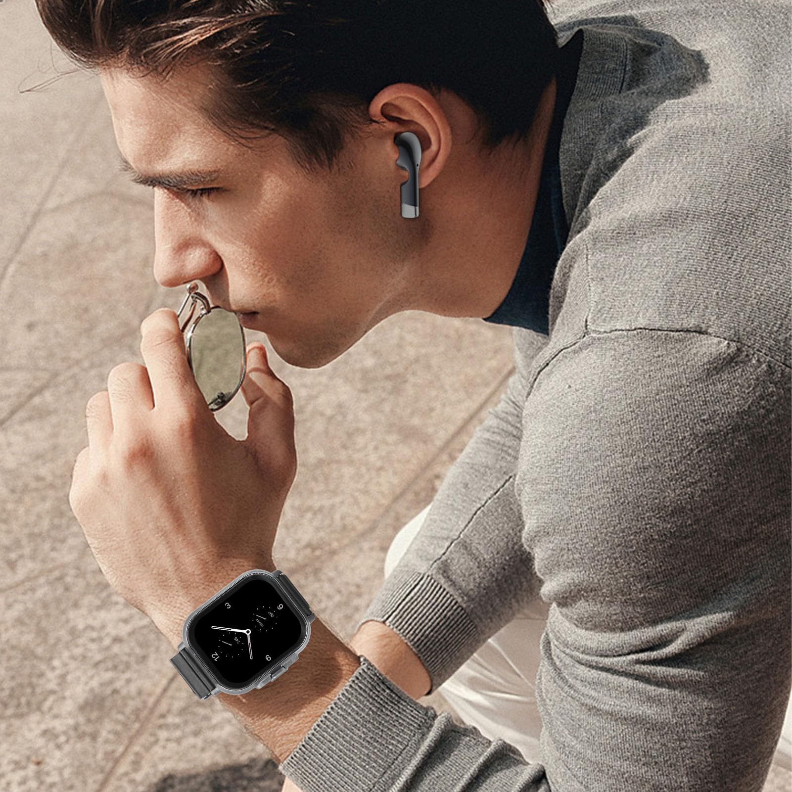 Smartwatch 2 in 1 con Auricolari Bluetooth Design Ergonomico per Allenamento e Tempo Libero Batteria a Lunga Durata (#3)
