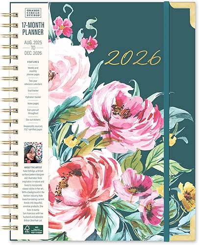 Orange Circle Studio 2026 Planner, Bella Flora, Deluxe Extra Large