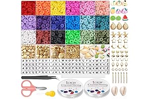 4200 Pcs 6 mm Round Heishi Beads