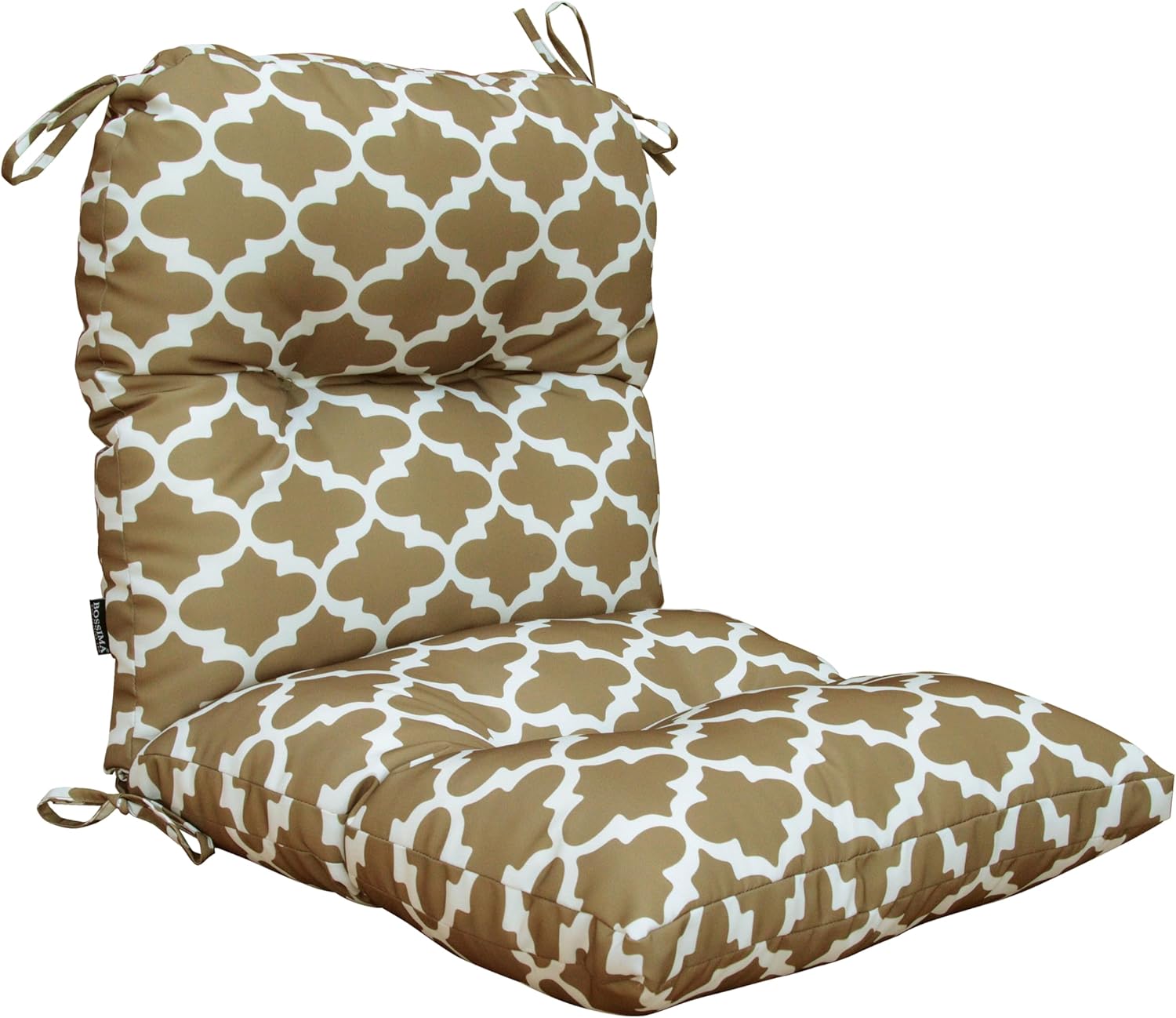 BOSSIMA Outdoor Indoor High Back Chair Tufted Cushions