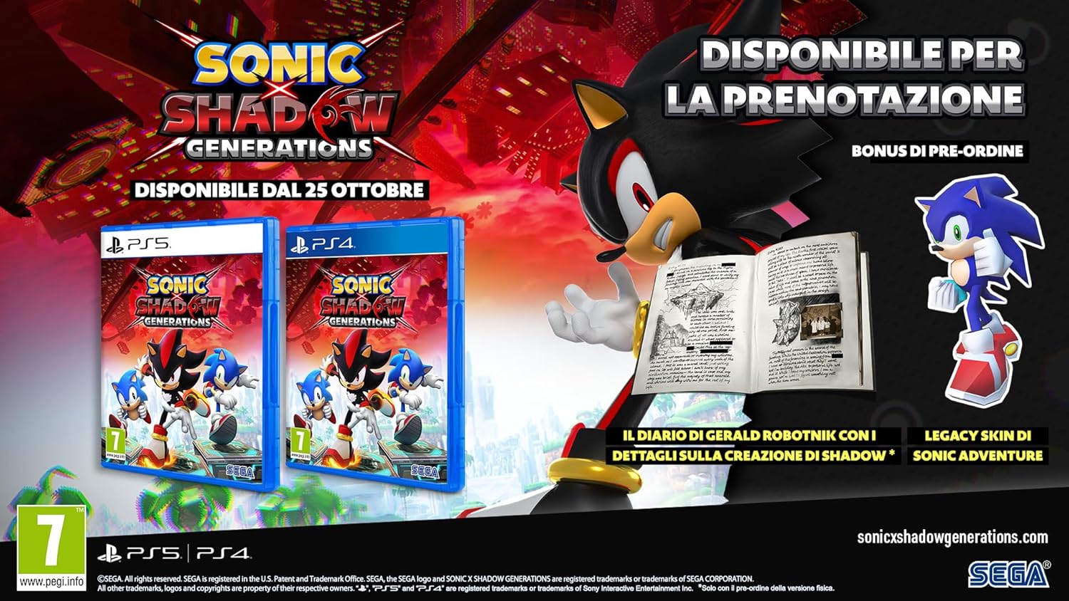 Sonic X Shadow Generations PlayStation 5 - Immagine 3