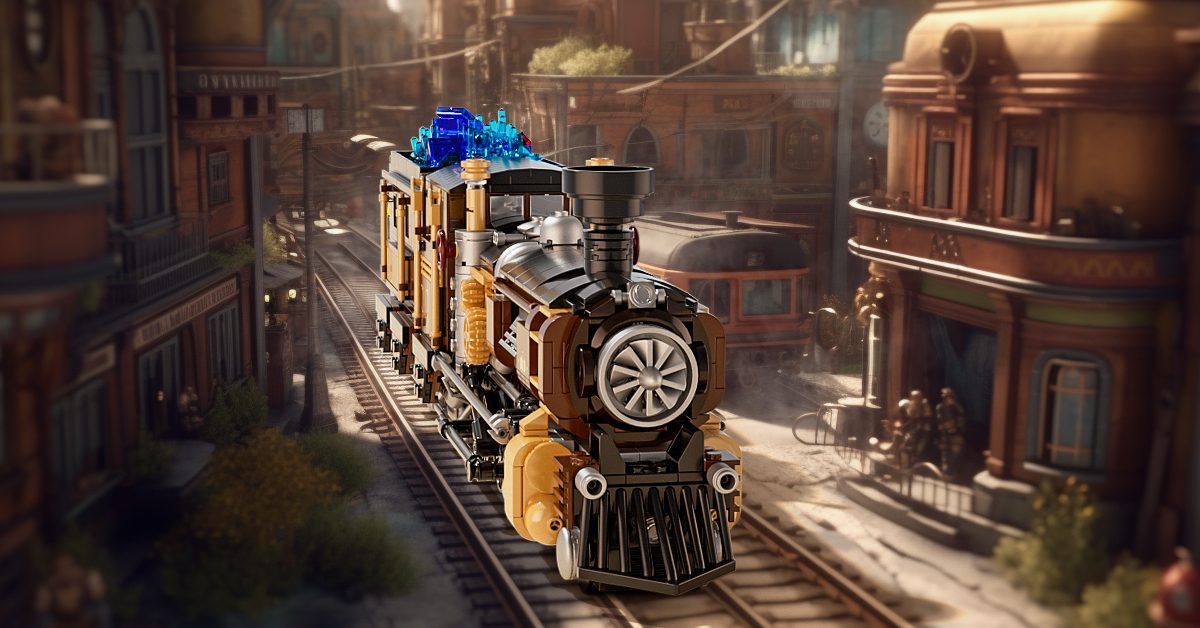 Steampunk Ore Factory Lighting Building- Brick Set 3138 Mechanical