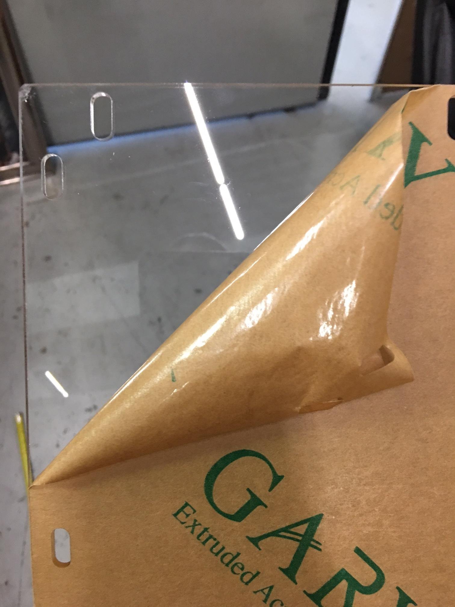 RS800/RC800 Plexi glass for snack portion of the combo machine