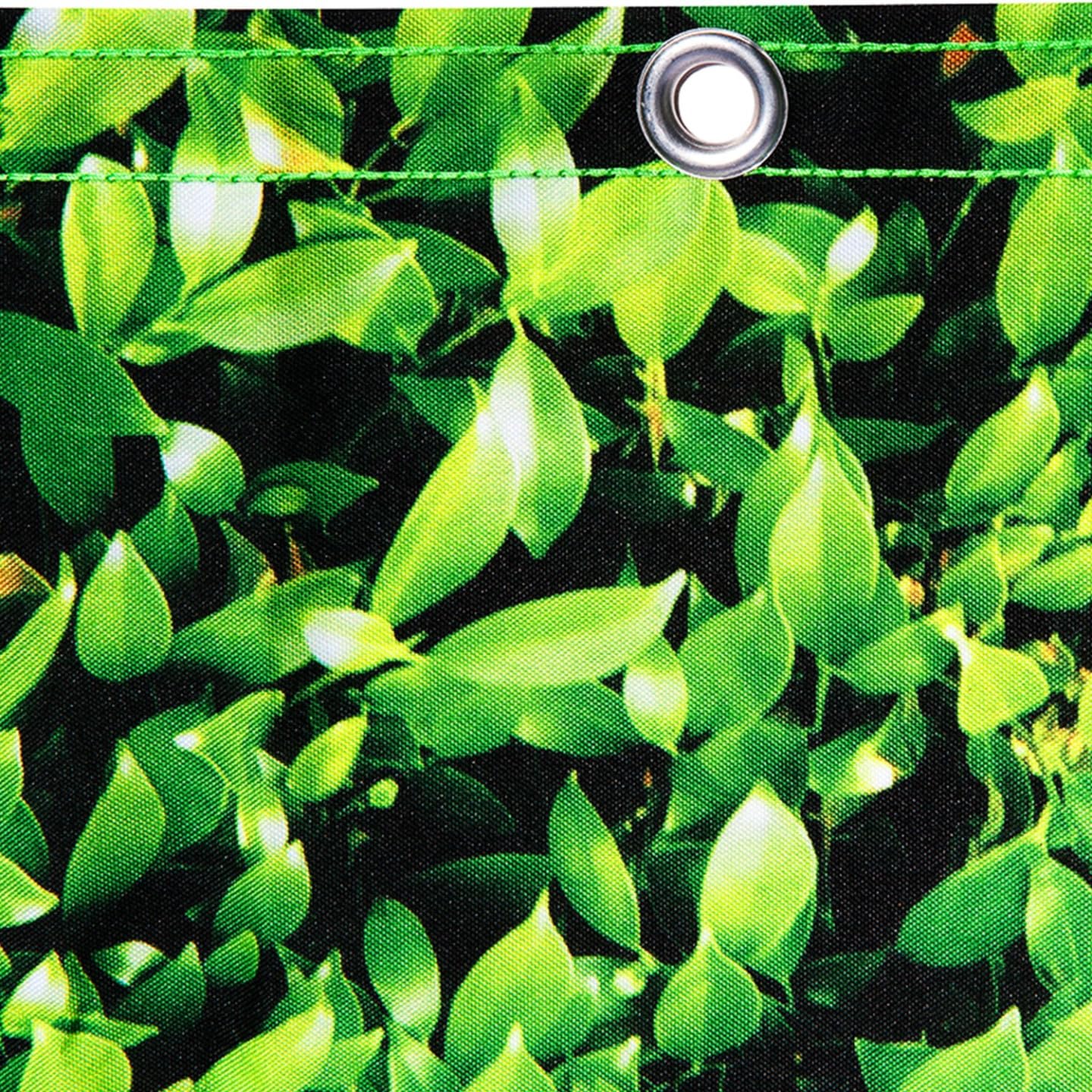 IDMarket - Rete ombreggiante 1,8x10m, telo rotolo per recinzione giardino 160g/m², stampa fogliame