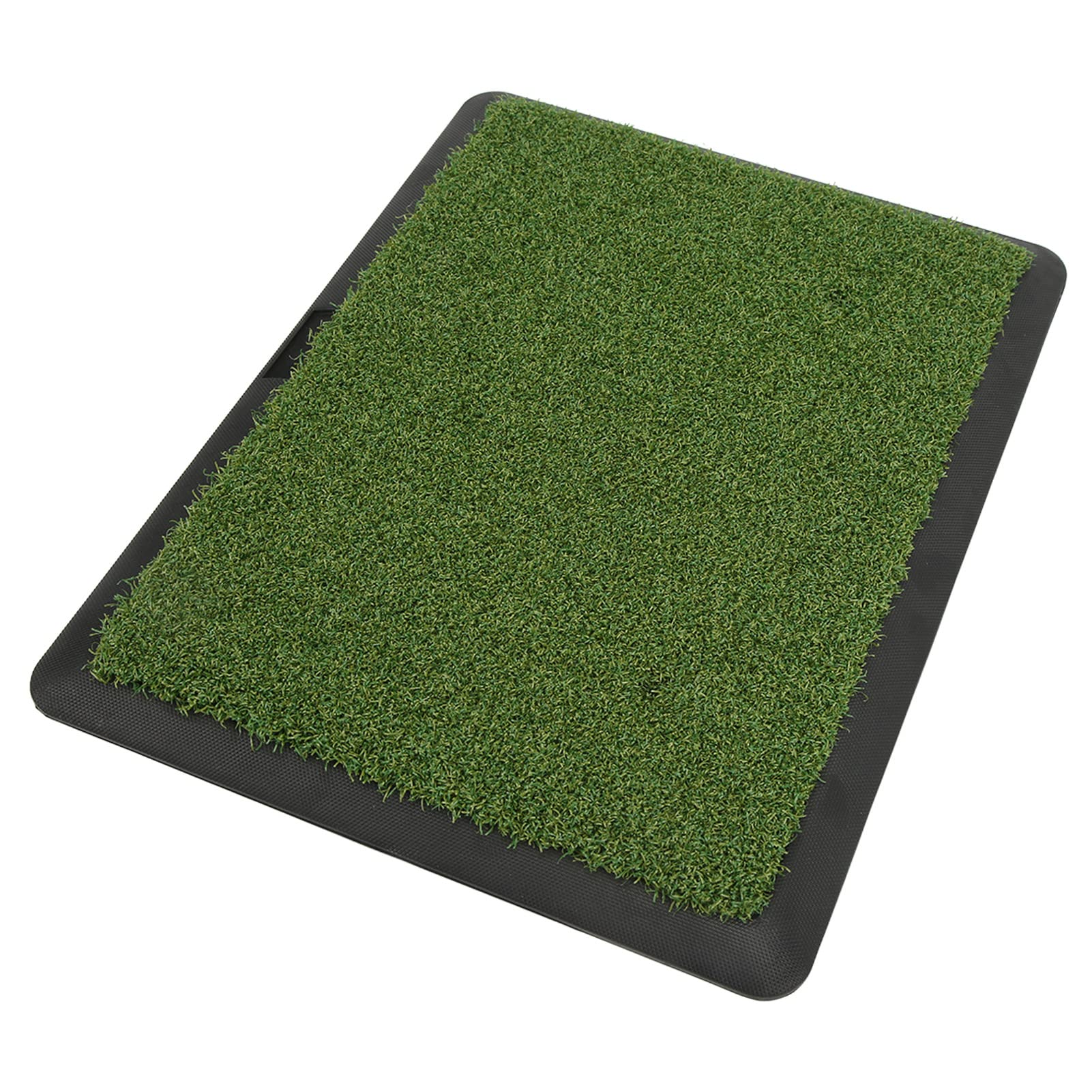 Alfombra de práctica de Golf, Terciopelo, portátil y Antideslizante, para jardín, Patio, Oficina, Uso Interior y Exterior, césped de ingeniería Duradero de 44,4x34 cm