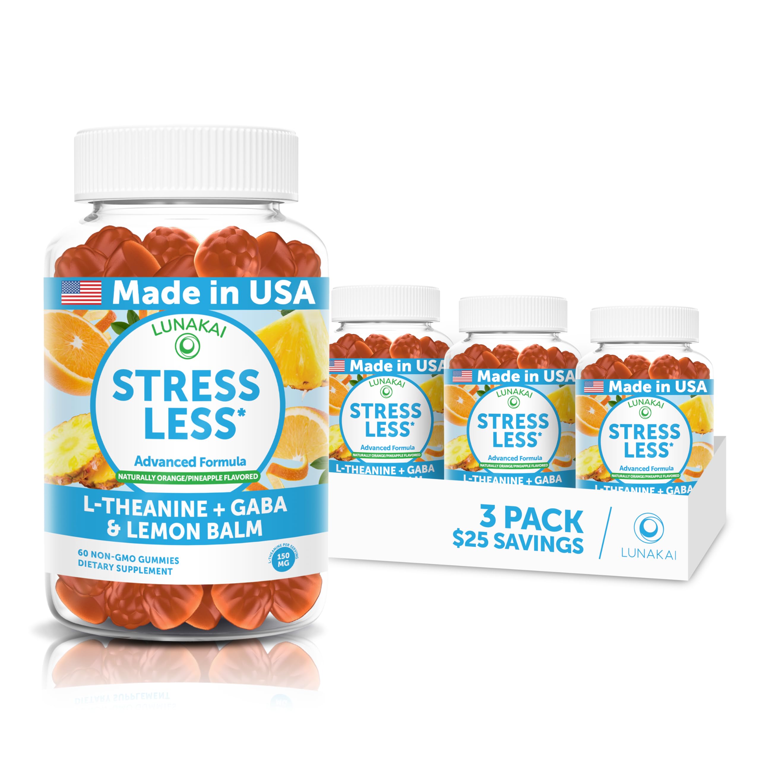 Lunakai USA Made Calm & Stress Relief Gummies, 60ct — Amazon image 9