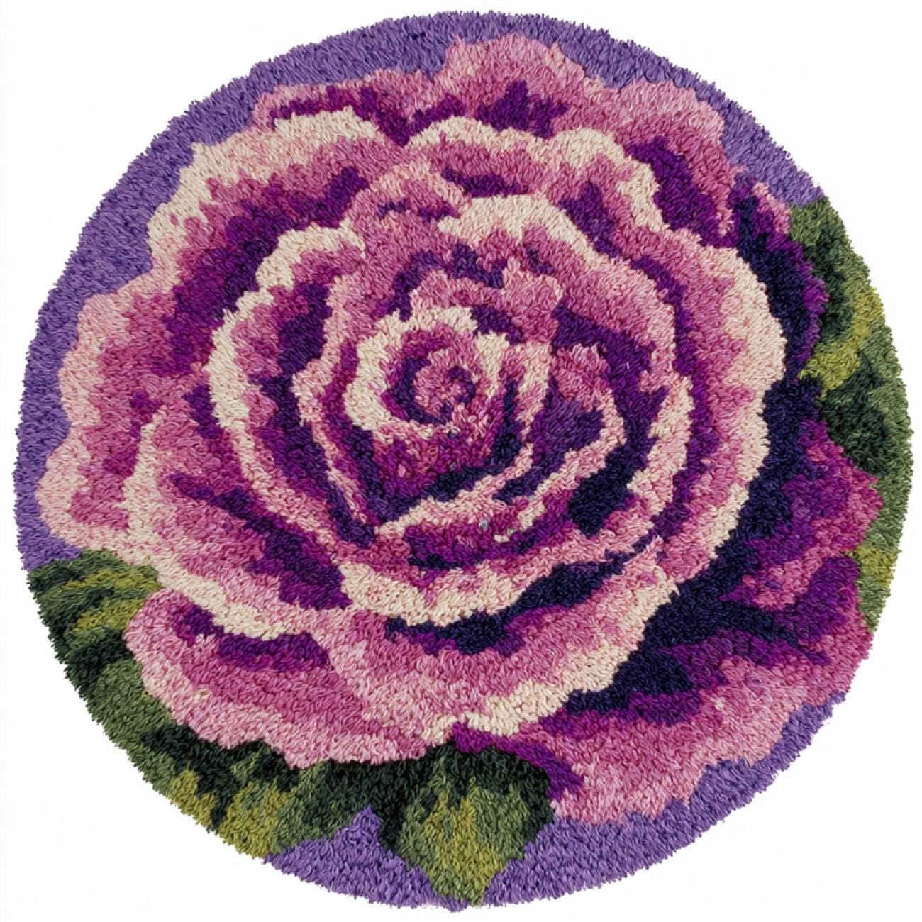 Kitquiver Tapestry Kits for Adults Purple Roses 50x50cm