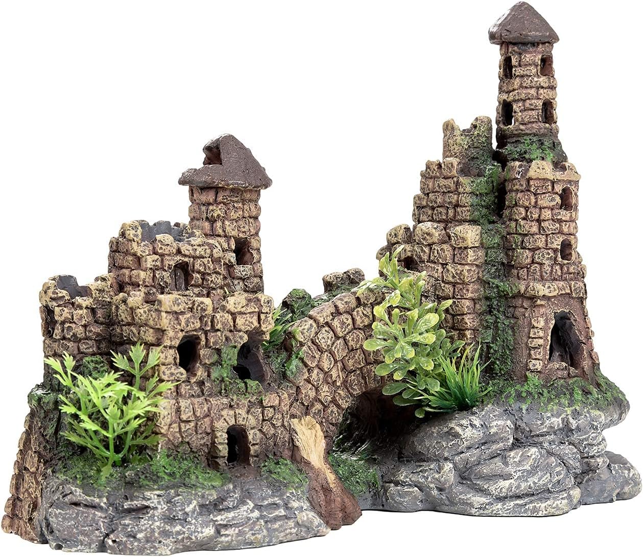 Buy Goehiaul Aquarium Ornament Castle Resin Aquarium Decorations Fish Tank Decorations Handicrafts Ancient Castle Ruin Hideout L9 6 X W5 3 X H7 5 Inches Online At Lowest Price In Hungary B07qwmms8m