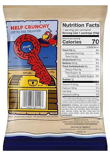 Miniatura 2 de Pirates Booty Soplados de queso cheddar blanco envejecido 24 unidades bolsas de 05 onzas sin gluten aperitivos saludables para niños