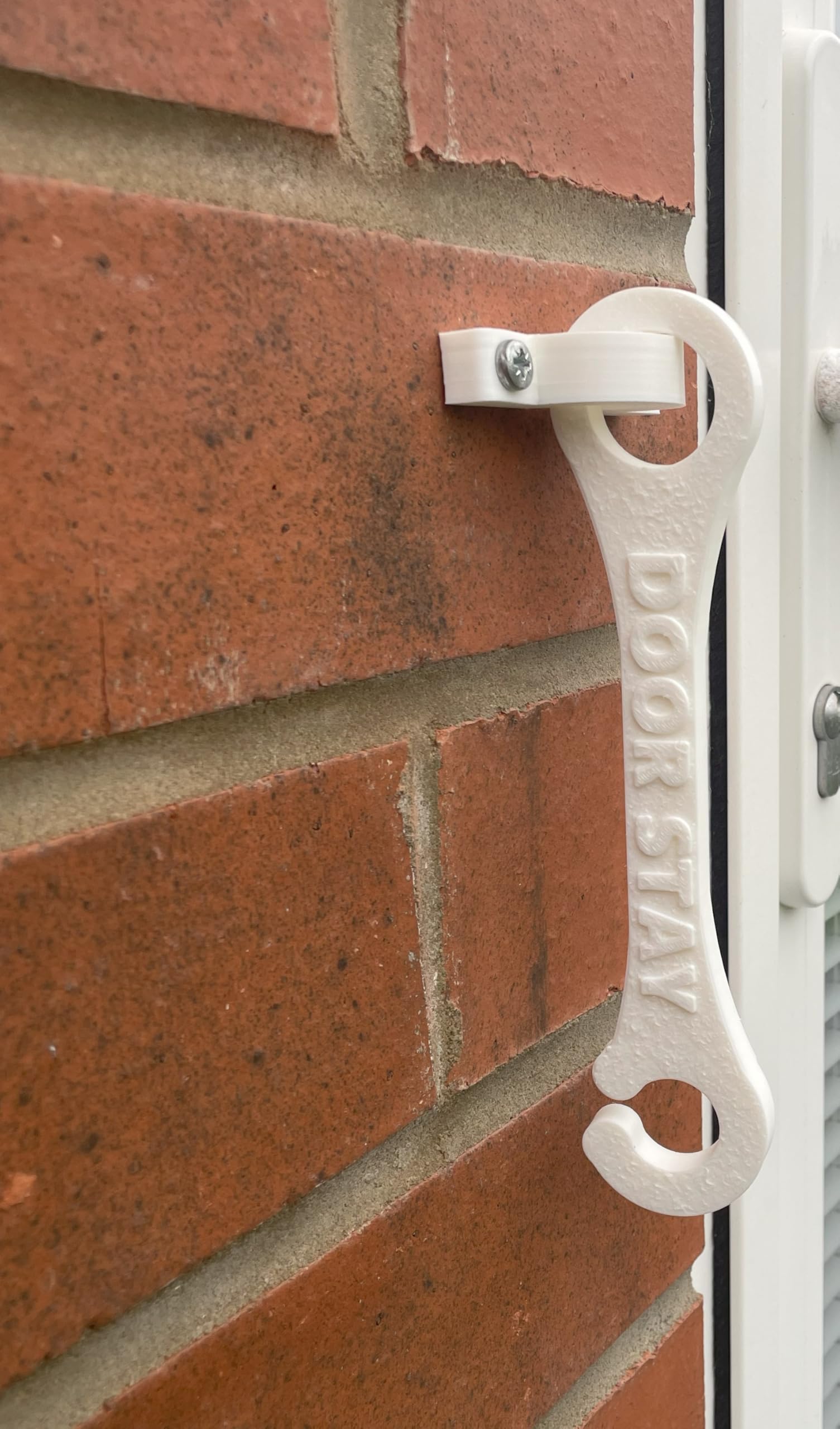 Door Stay Bi-Fold Door Stay, Hook & Eye Latch Style Door Holder & Restraint, Holds Bi-Fold Doors Open Securely - Image 2