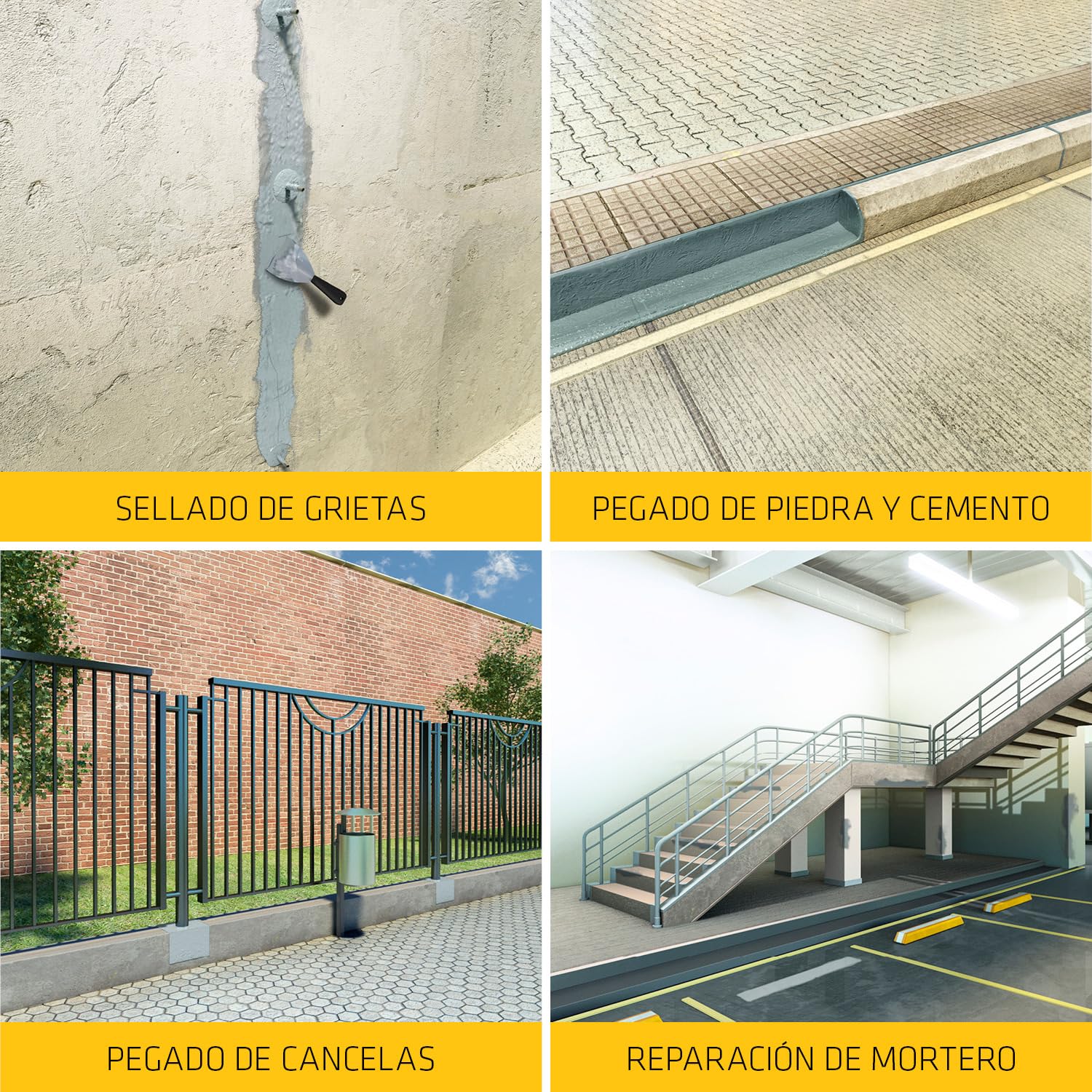 Sikadur-31+, Resina epoxi de dos componentes multiuso, Adhesivo estructural y mortero de reparación, relleno de juntas y sellado de fisuras, Gris, 1.2 kg