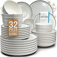 Vista 29 de Juego de vajilla de gres para 4 personas 12 piezas – Juego de platos y cuencos negros mate – Apto para lavavajillas, microondas y resistente a