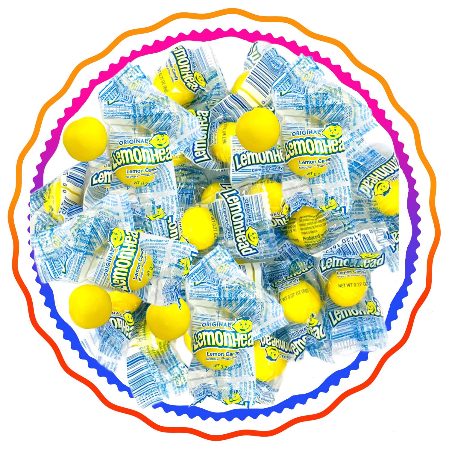 Common Classic Lemonheads Hard Candy Bulk Sizes