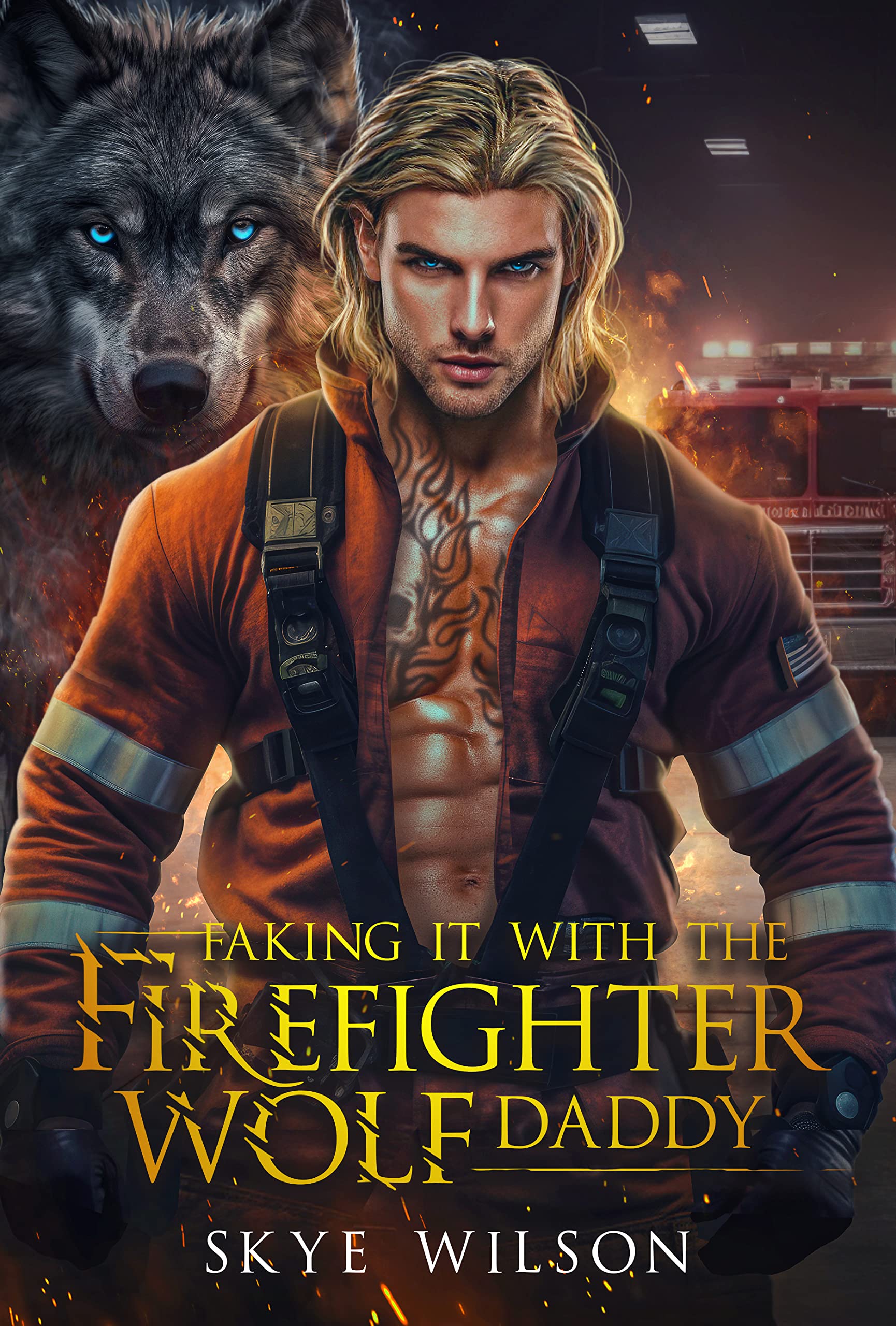 Faking It With The Firefighter Wolf Daddy: Friends to Lovers Wolf Shifter Romance (Wolves of Evergreen Book 1)