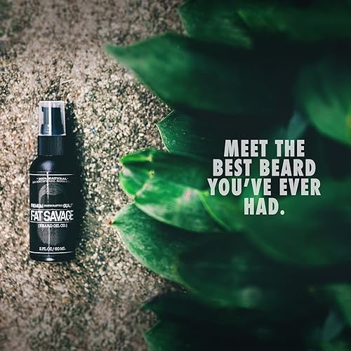 Miniatura 2 de Fat Savage Aceite de barba y acondicionador para hombres aroma masculino de primera calidad aceite de barba para hombres hidratante natural con
