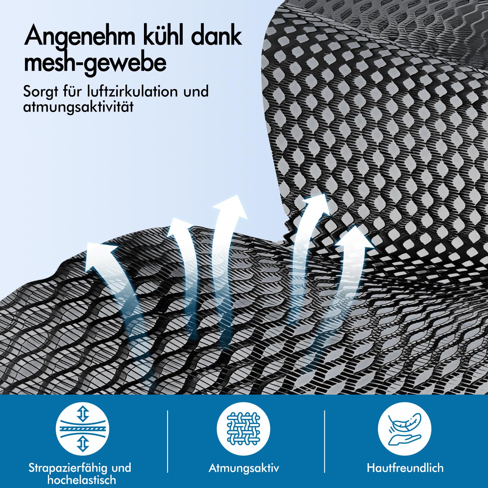 ALFORDSON Netzstuhl Bürostuhl Mesh Chefsessel Wippfunktion, ergonomisch Schreibtischstuhl höhenverstellbarer,360° Drehstuhl, PC-Stuhl Besprechungsstuhl,klappbare Armlehnen,180 kg belastbar,Schwarz