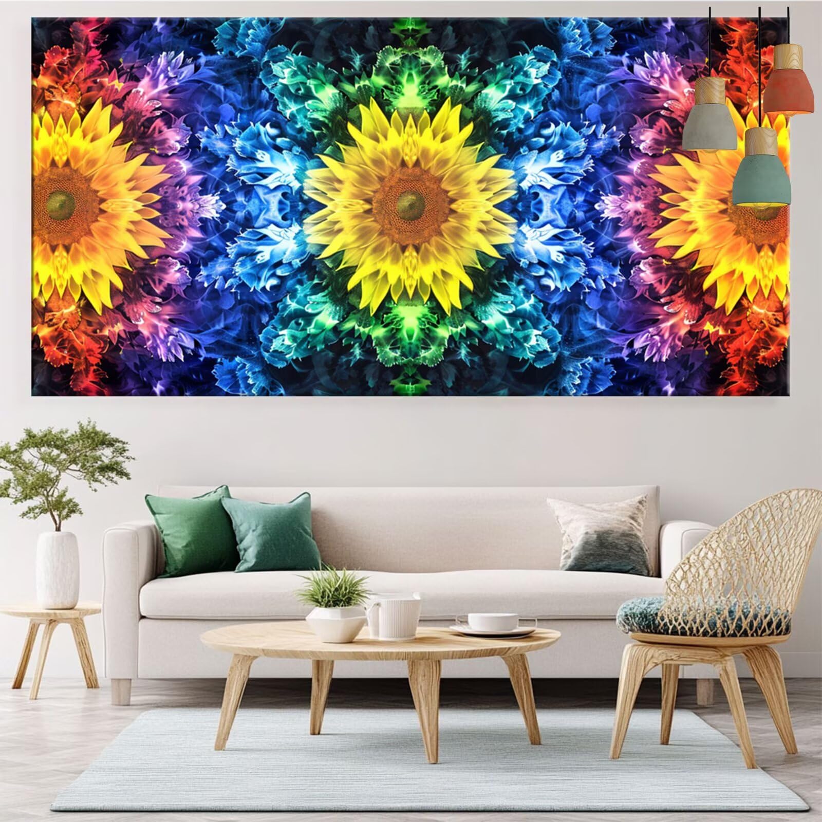 Diamond Painting Anlage Diamond Painting Erwachsene Mandala Bastelset Kinder ab 6 Jahre Mosaikherstellung Kreatives Geschenke für Mädchen Anfänger,Diamant Strass Arts Craft Zimmer Deko 70x140cm Y5-985