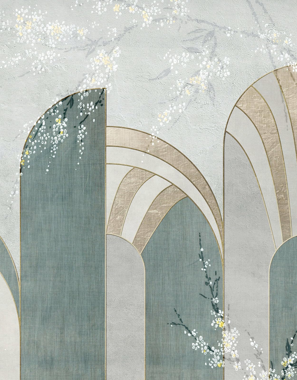 Papier peint panoramique Arches Lumalea revêtement mural de luxe