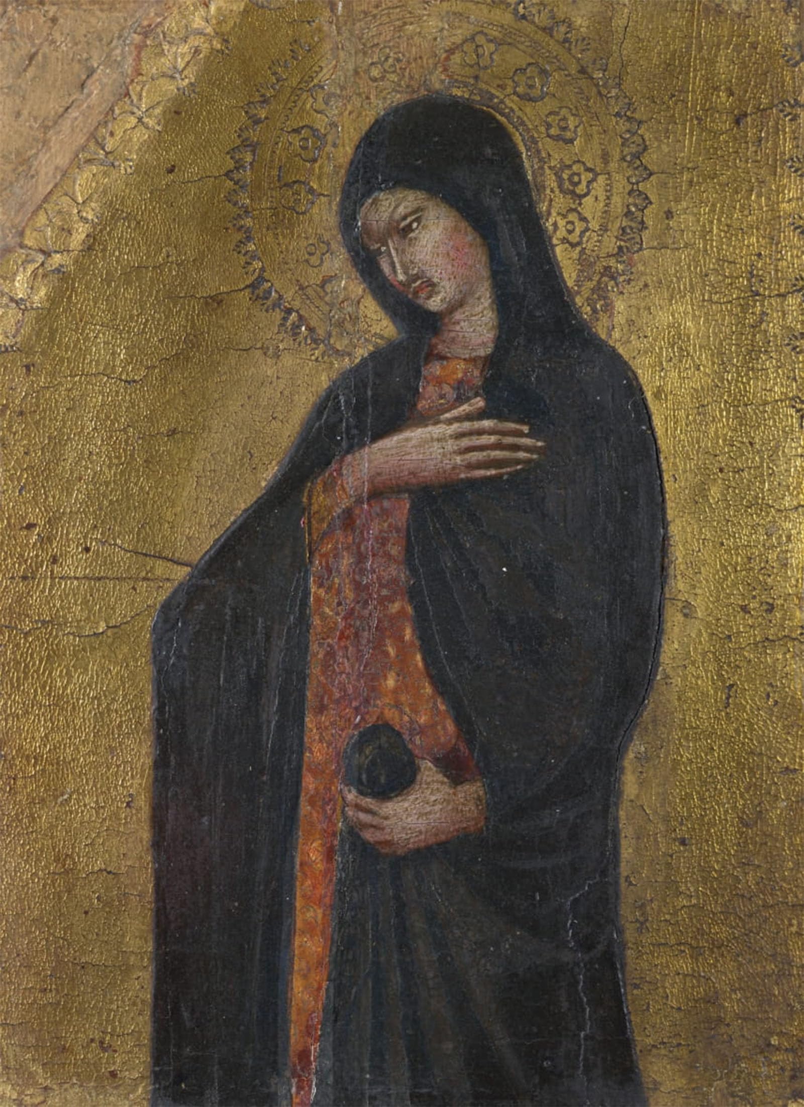 SERENDIPITP Retro Picture Poster Wall Art Pictures Painting the Virgin Annunciate by Di Paolo Wall Art Canvas Print for Wall Decor 60x90cm