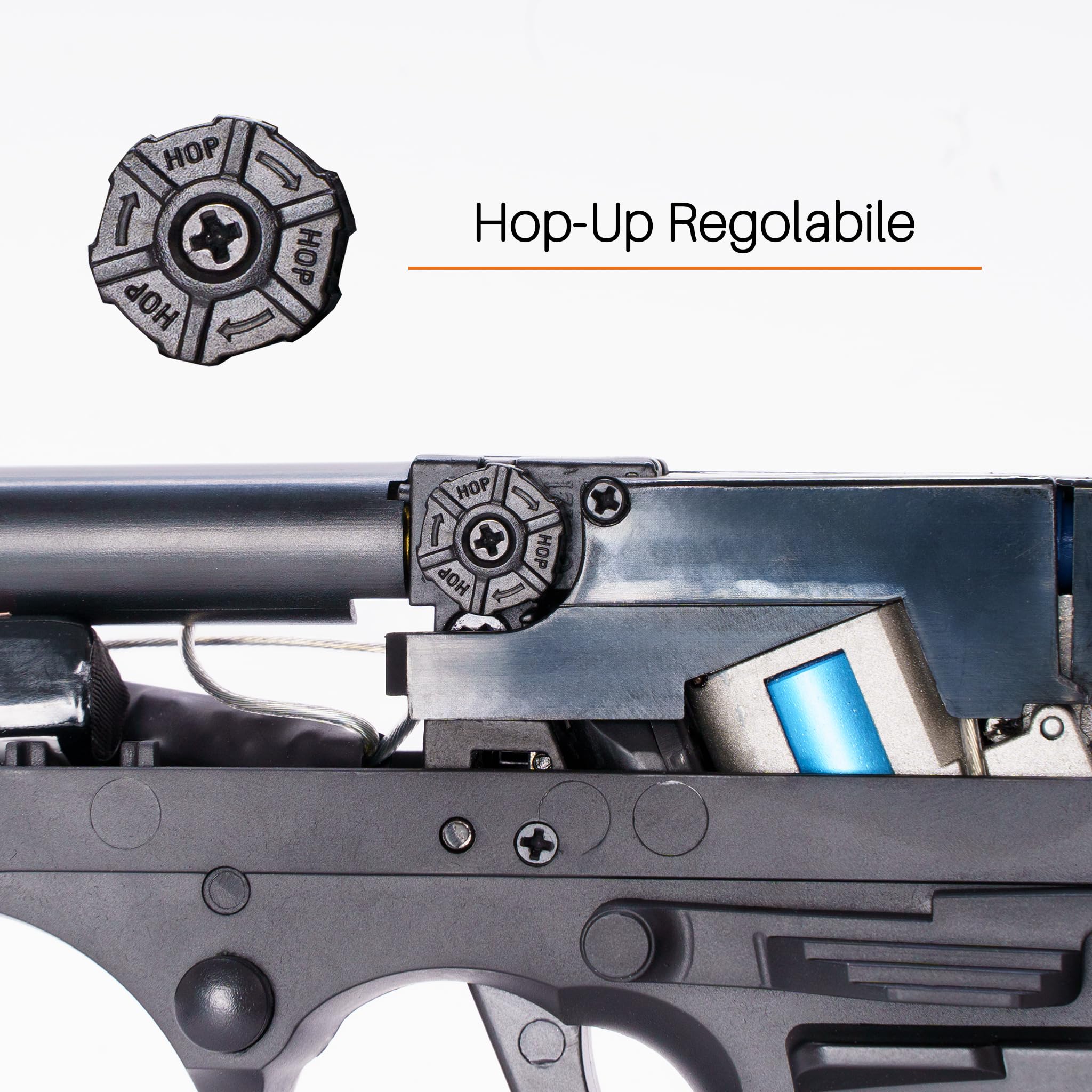 Pistola Softair CM 92, con Batteria Li-Po, Caricabatterie, 1000 Pallini e Carichino Inclusi – Replica Airsoft Tattica in Plastica Resistente, potenza 0,8 joule
