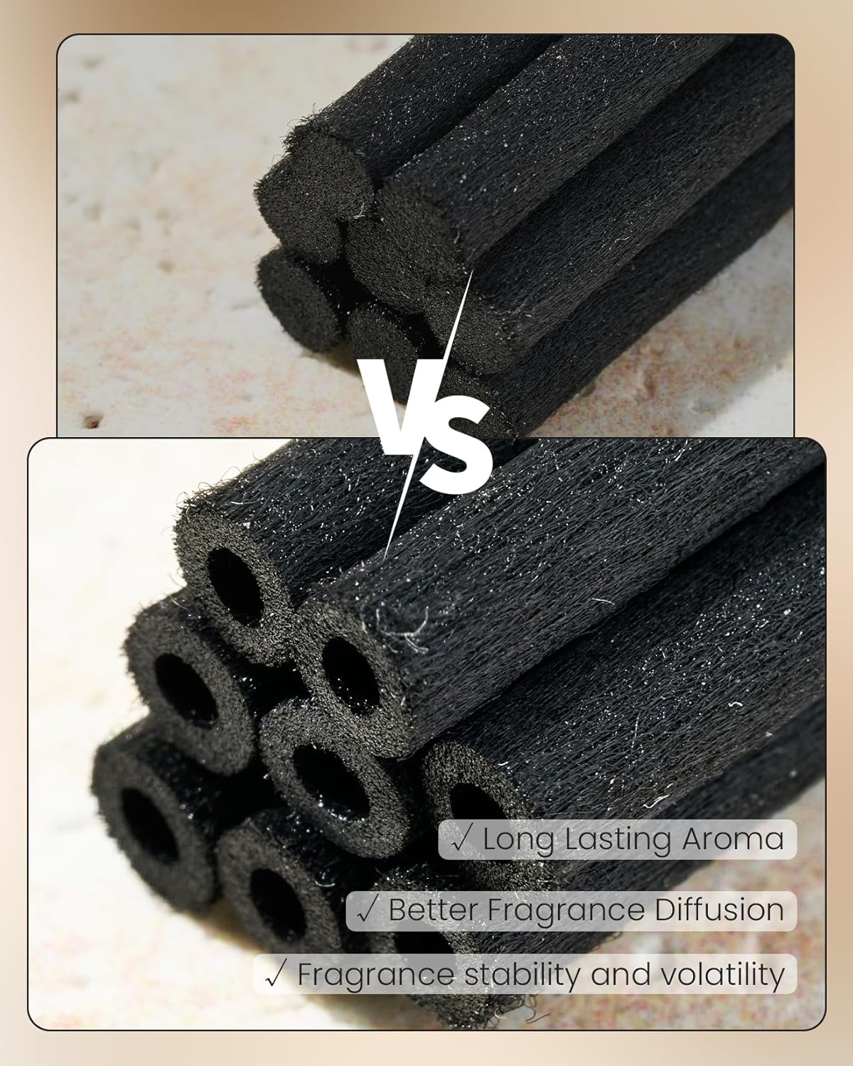 M&SENSE Eucalyptus Sage Reed Diffuser Set - 8.79fl oz Home Fragrance Non-Toxic Natural Reed Diffuser for Home, Air Freshner Gifts for Bathroom Bedroom Fragrance Decor - Image 7